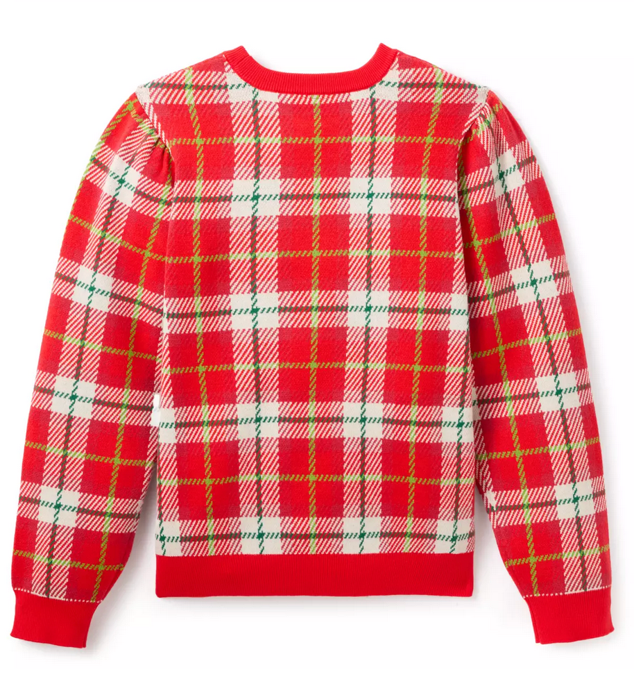 Minnie Mouse Holiday Plaid Sweater for Women