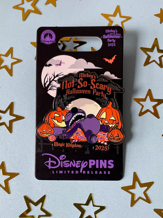 2025 Mickey's Not So Scary Halloween Party Stitch & Candy Halloween Pin (Limited Release)