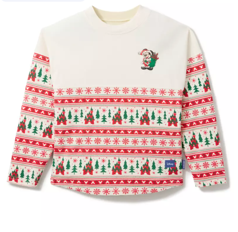Santa Mickey Mouse “Merry Christmas” Fair Isle Spirit Jersey for Kids