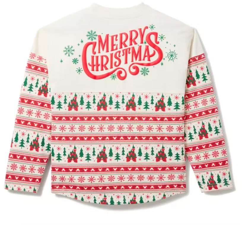 Santa Mickey Mouse “Merry Christmas” Fair Isle Spirit Jersey for Kids