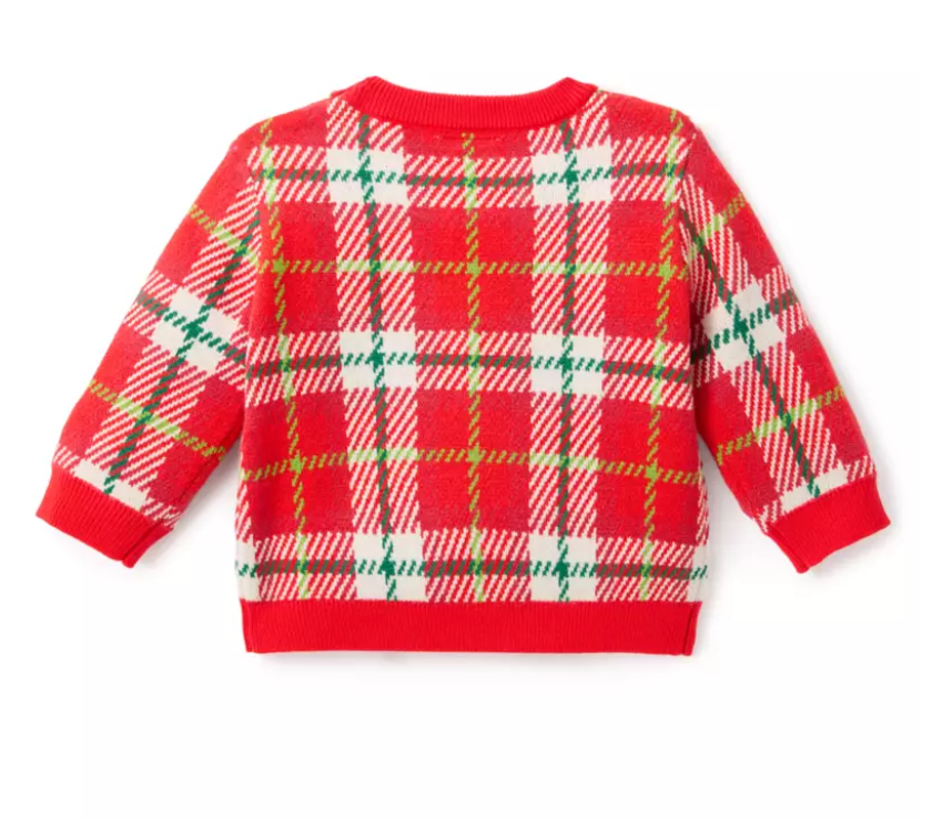 Mickey Mouse Holiday Plaid Sweater for Baby