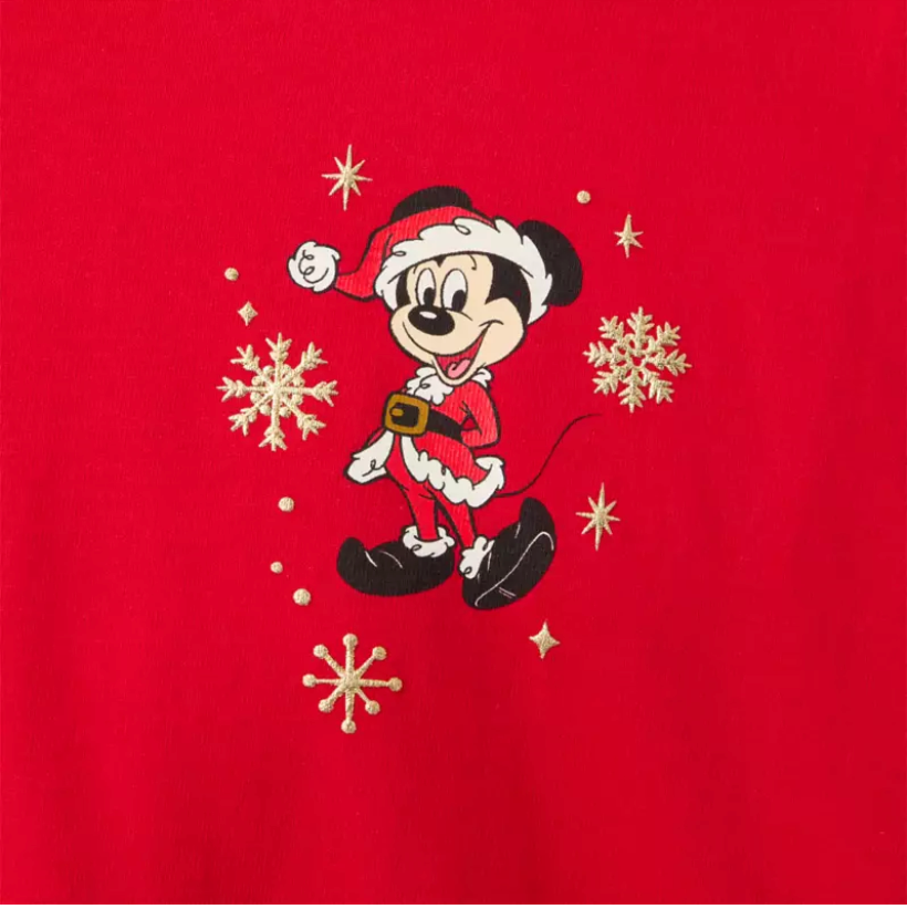 Santa Mickey Mouse and Friends “Merry Christmas” Spirit Jersey for Adults
