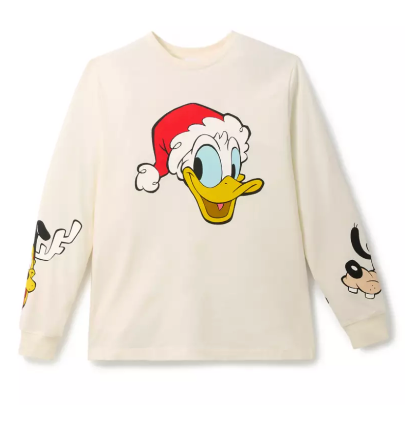 Mickey Mouse and Friends Holiday Long Sleeve T-Shirt for Adults