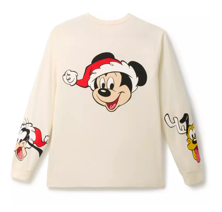 Mickey Mouse and Friends Holiday Long Sleeve T-Shirt for Adults