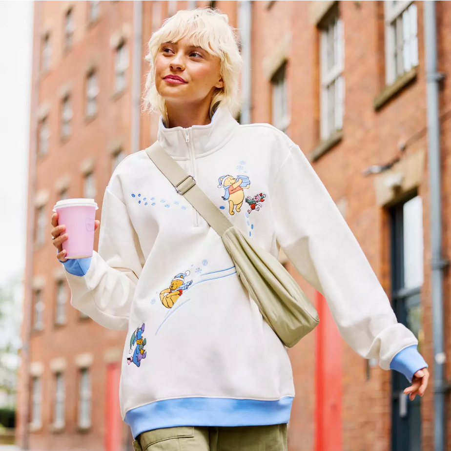 Winnie the Pooh and Pals 1/4 Zip Pullover for Adults