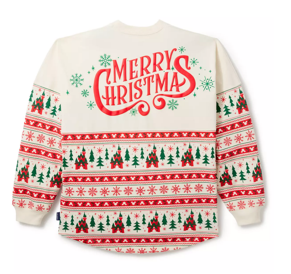 Santa Mickey Mouse “Merry Christmas” Fair Isle Spirit Jersey for Adults